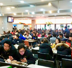부천 테크노단지 내 큰나푸드가 운영하는 구내식당